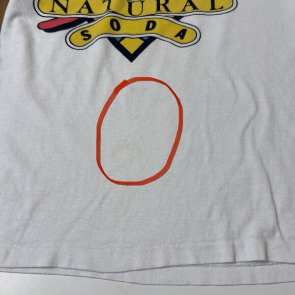 Vtg Soho Natural Soda Promotional T Shirt Single Stitch Made In USA Men M GUC - Picture 6 of 11